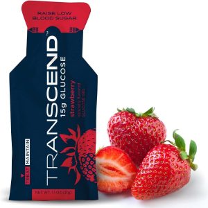 Transcend 15g Glucose Gel, Strawberry Flavor, 3-Pack
